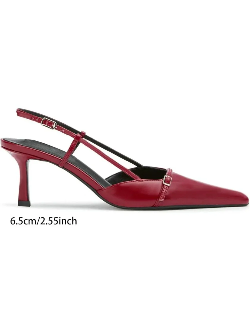 Women's Burgundy Matte Kitten Heels w/ Bow Pointed Close Toe Pumps Dress Shoes